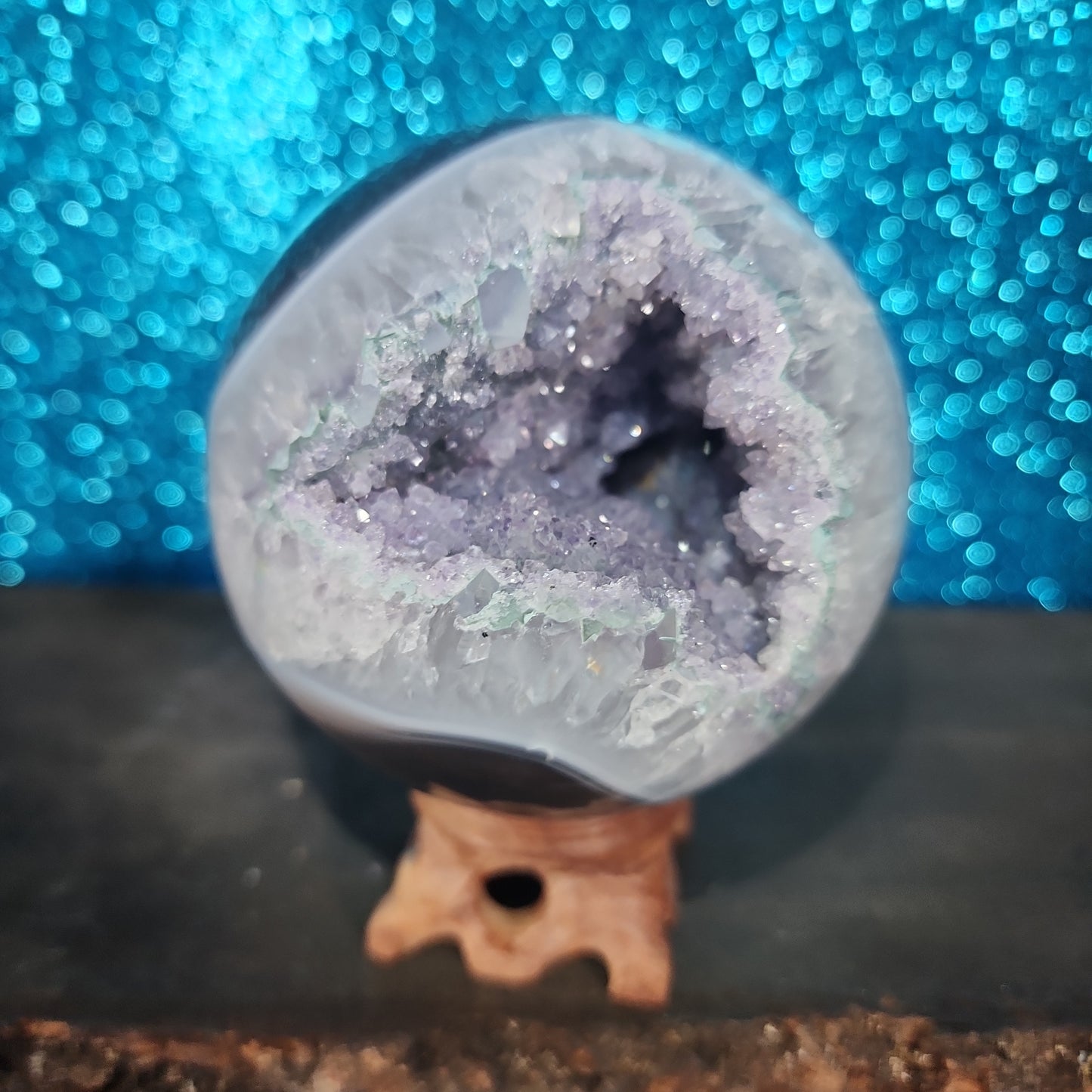 Amethyst Agate Sphere