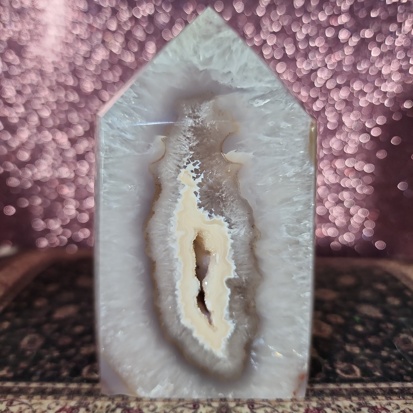 Druzy Agate Tower