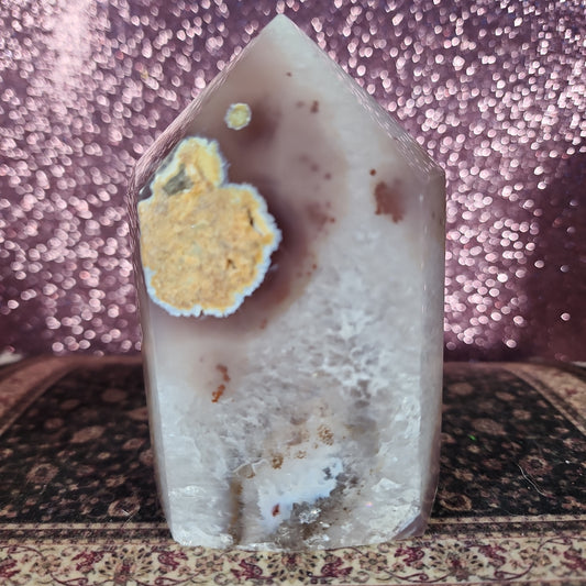 Druzy Agate Tower