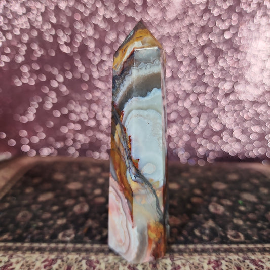 Mexican Lace Agate Tower