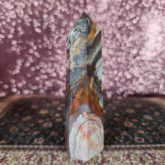 Mexican Lace Agate Tower