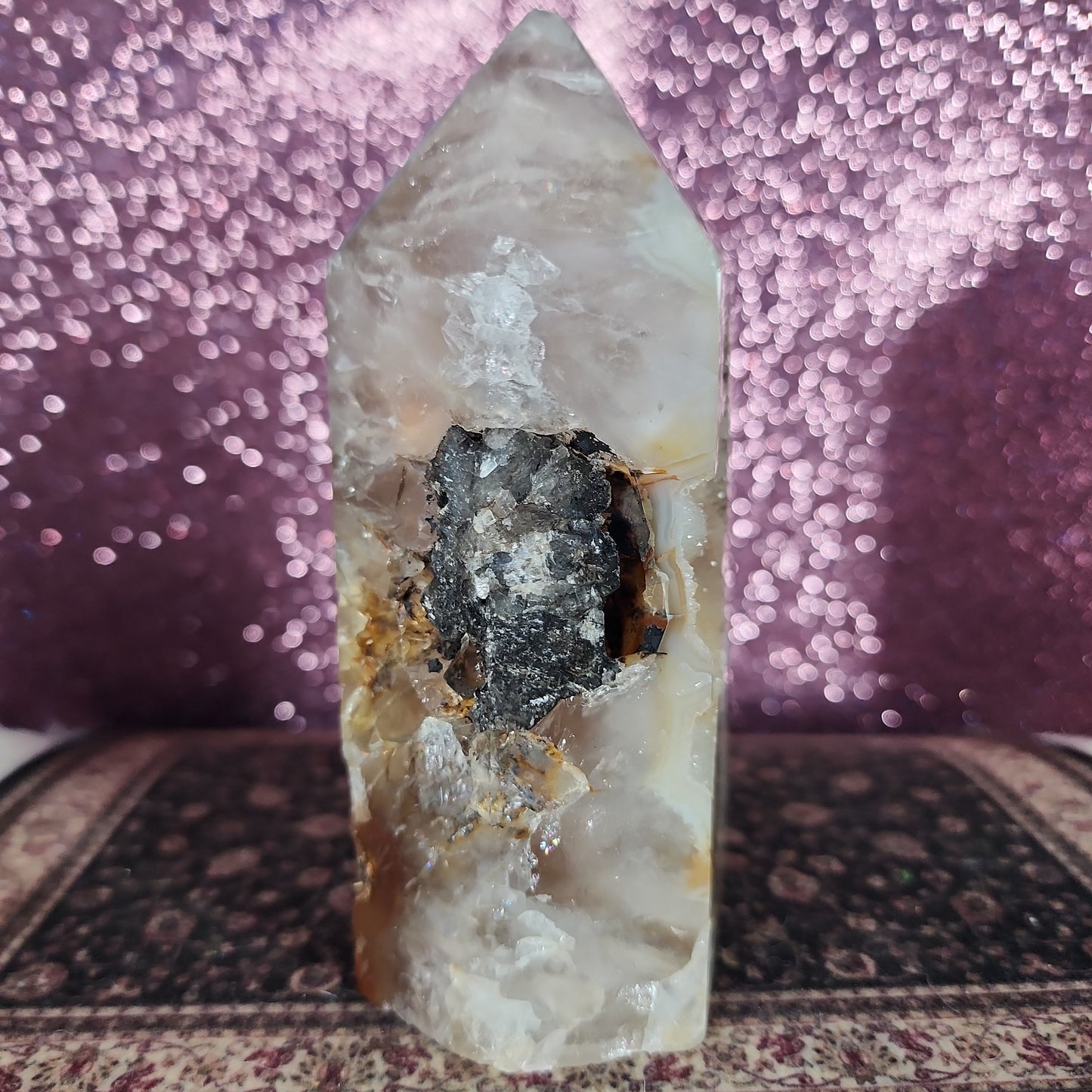 Druzy Agate Tower