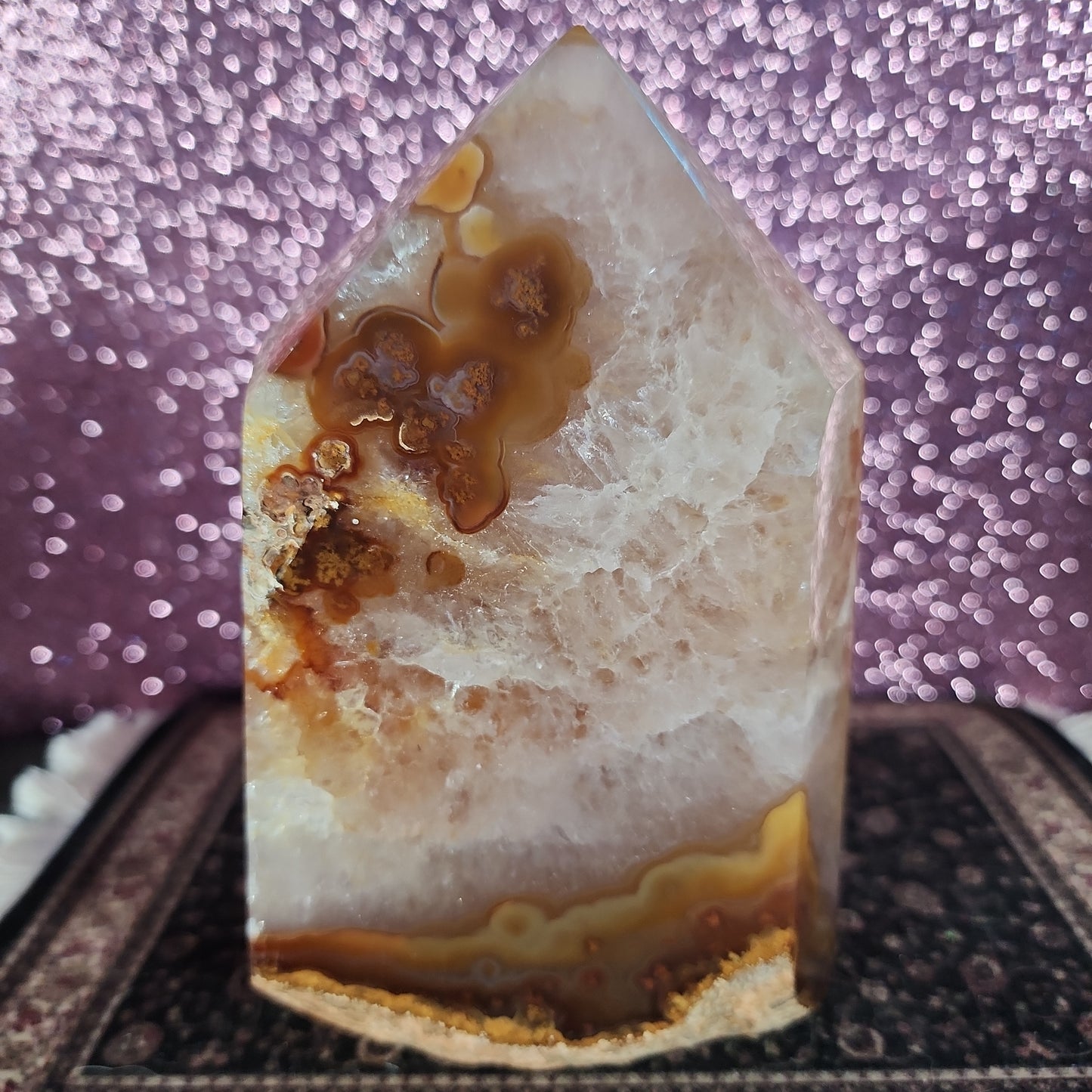 Druzy Agate Tower