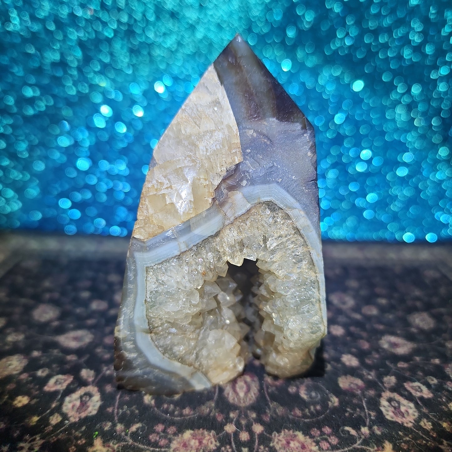 Agate Tower w/ Calcite