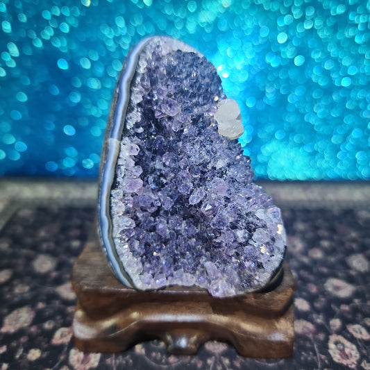 Amethyst Geode w/ Calcite