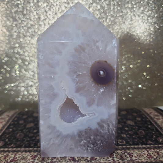 Druzy Agate Tower