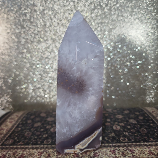 Druzy Agate Tower