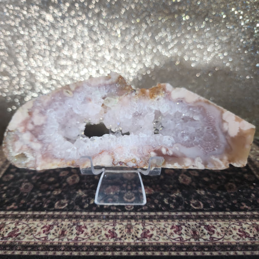 Pink Amethyst Flower Agate Slab