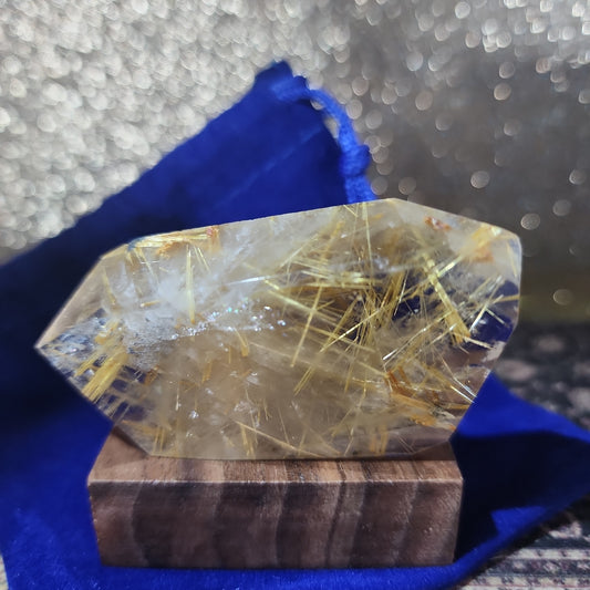 Rutile Freeform in Blue Velvet Bag