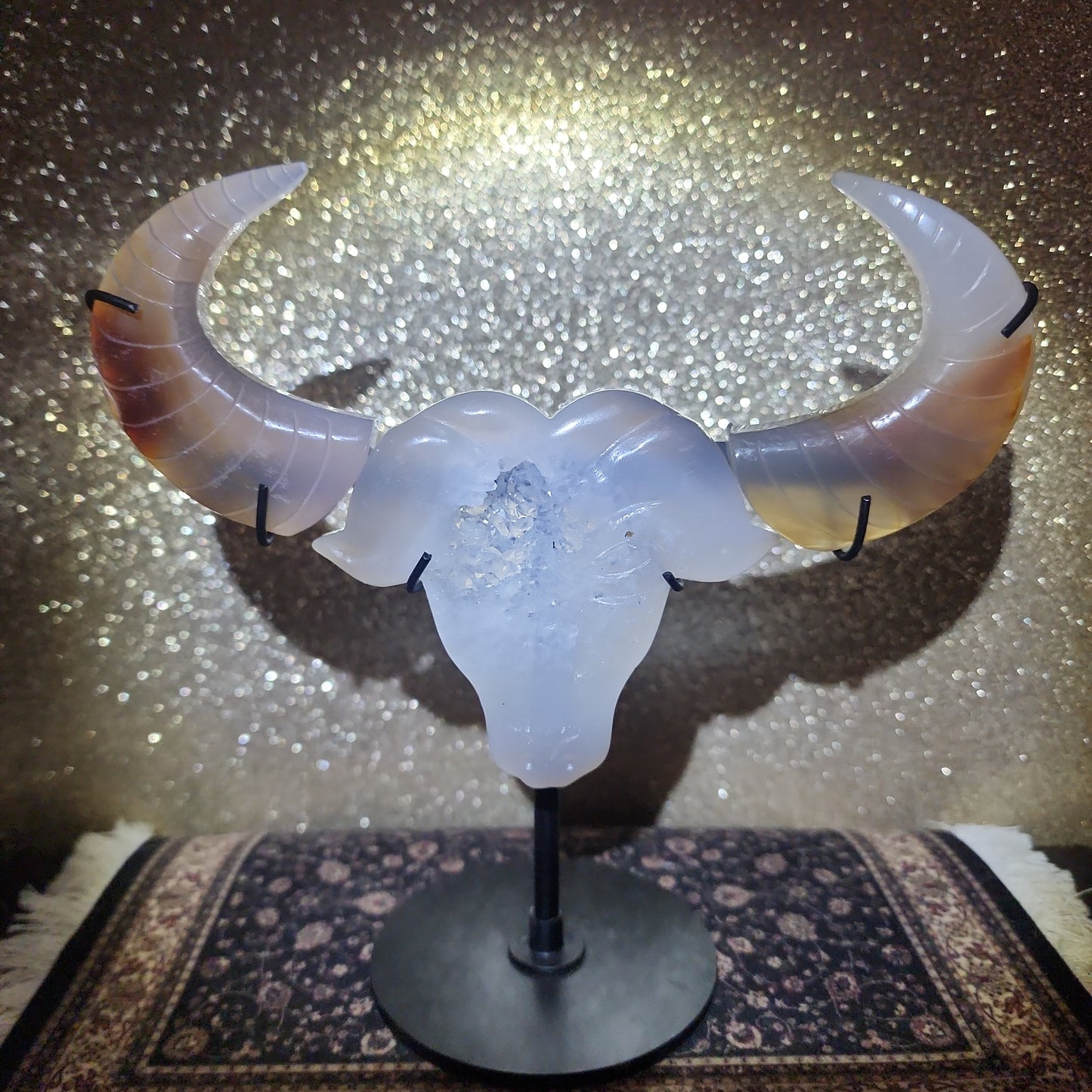 Agate Bullhead with Horns