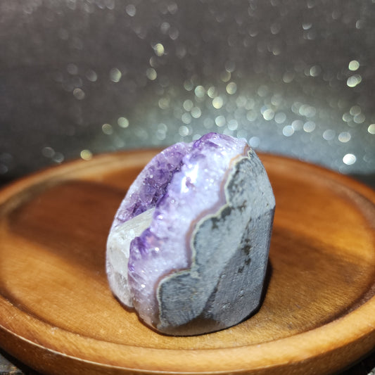 Amethyst Geode w/ Calcite