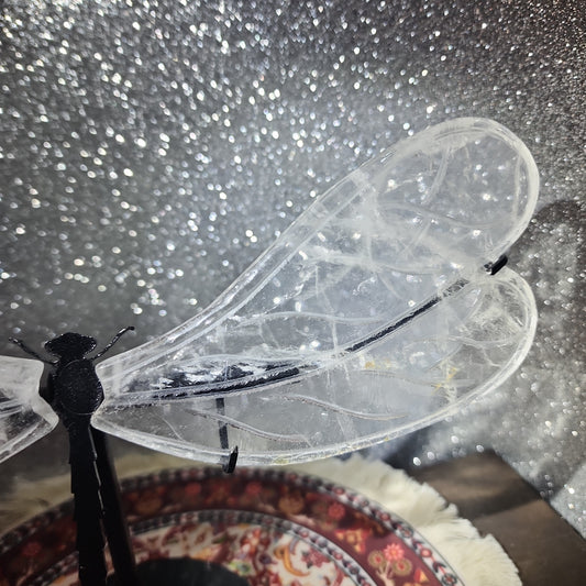 Clear Quartz Dragonfly Wings