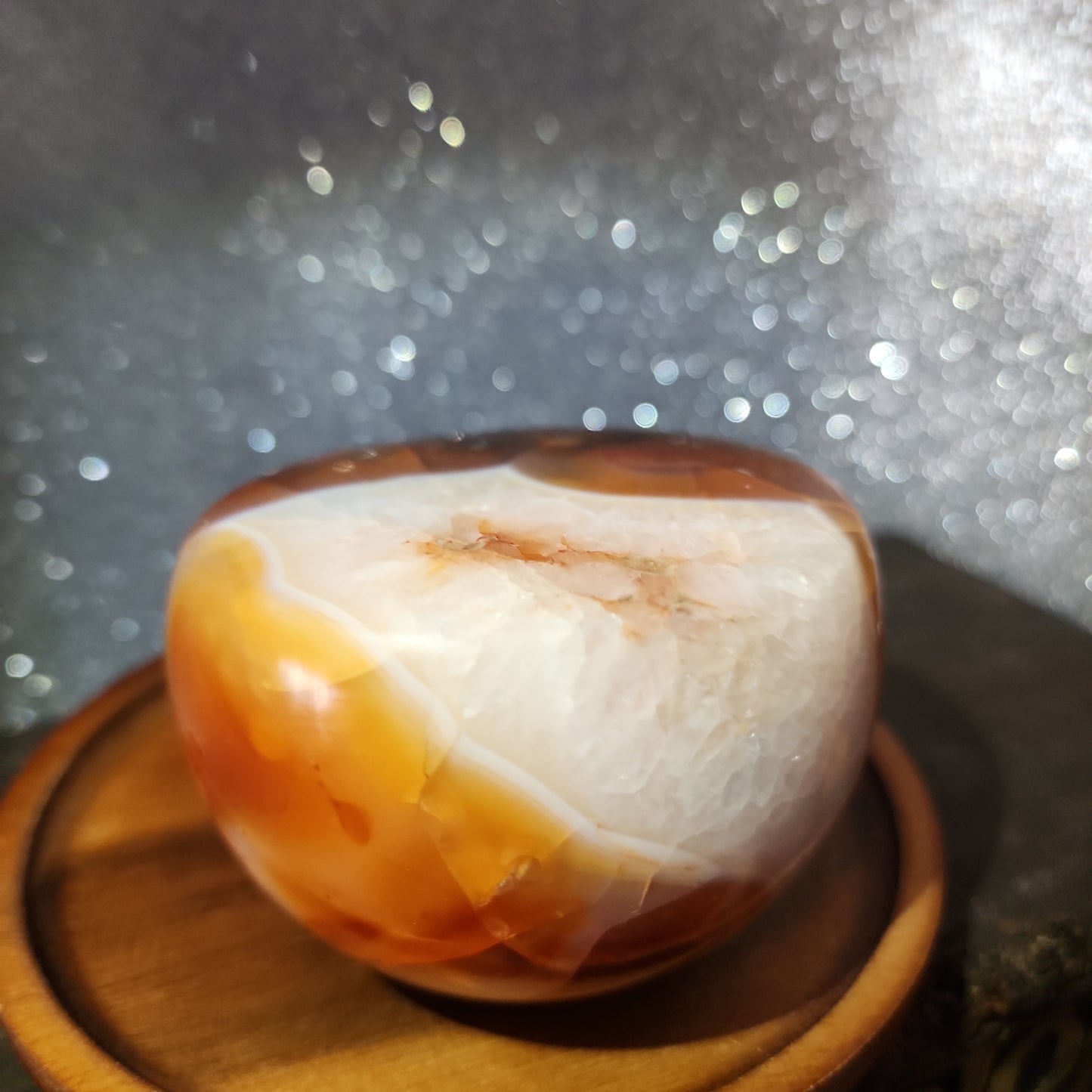 Carnelian Agate Half Sphere