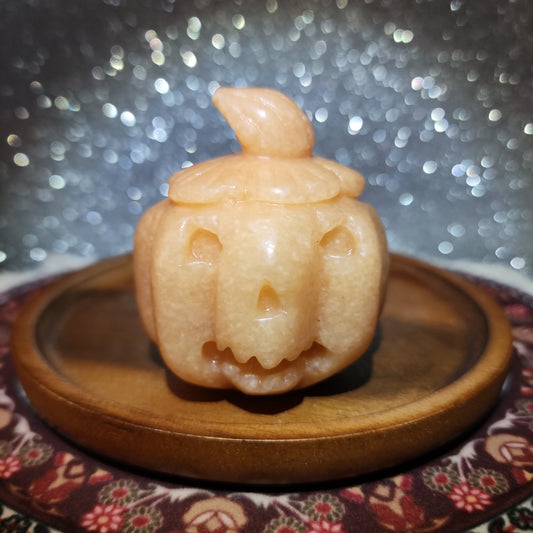 Orange Calcite Jack-o-latern Pumpkin Carving