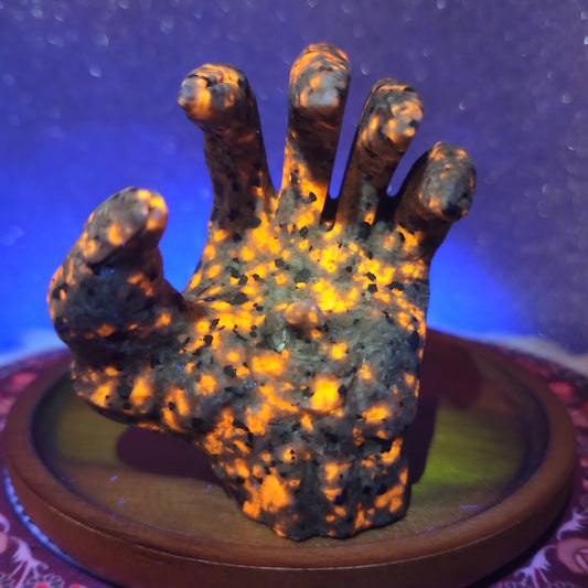 Yooperlite Creepy Hand Carving