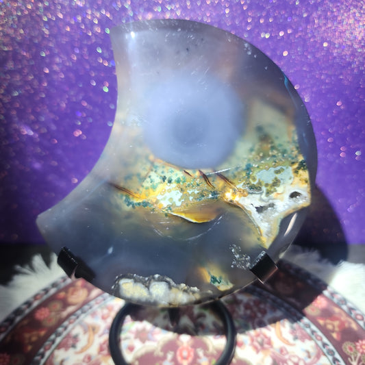 Druzy Agate Moon