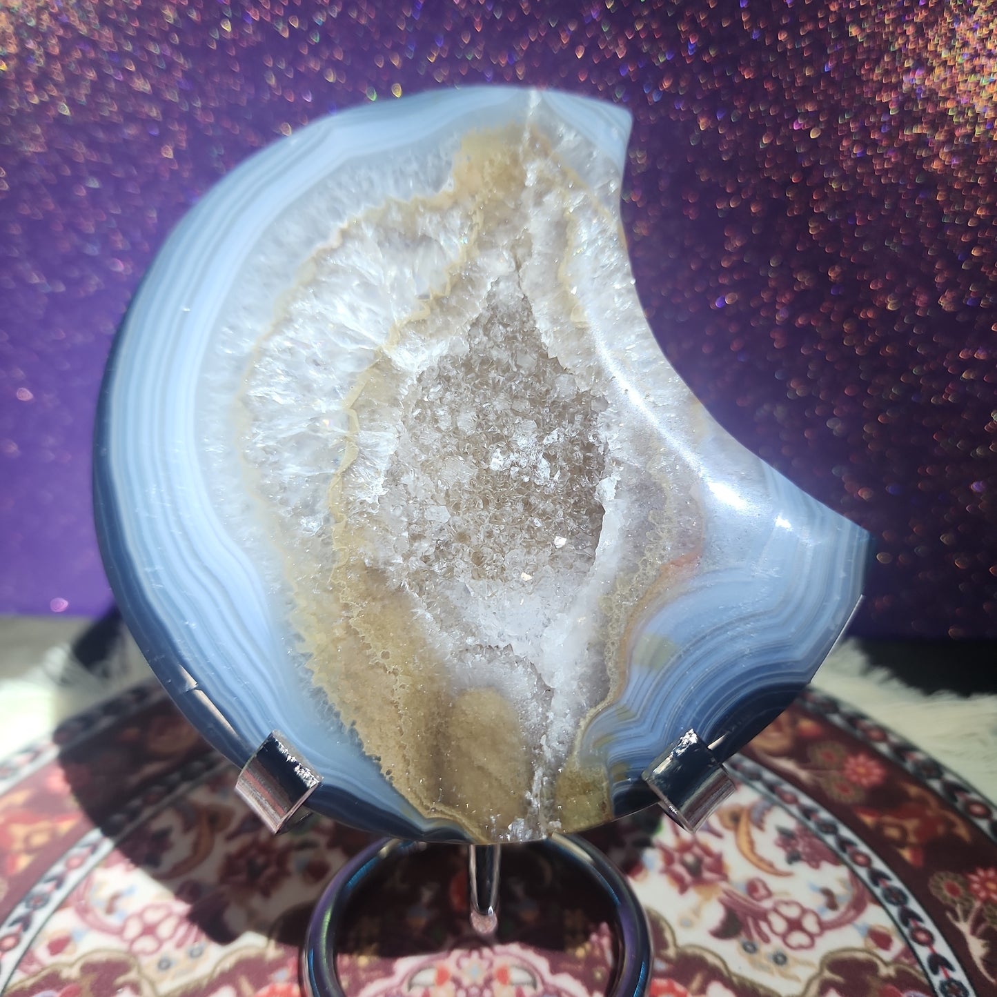 Druzy Agate Moon