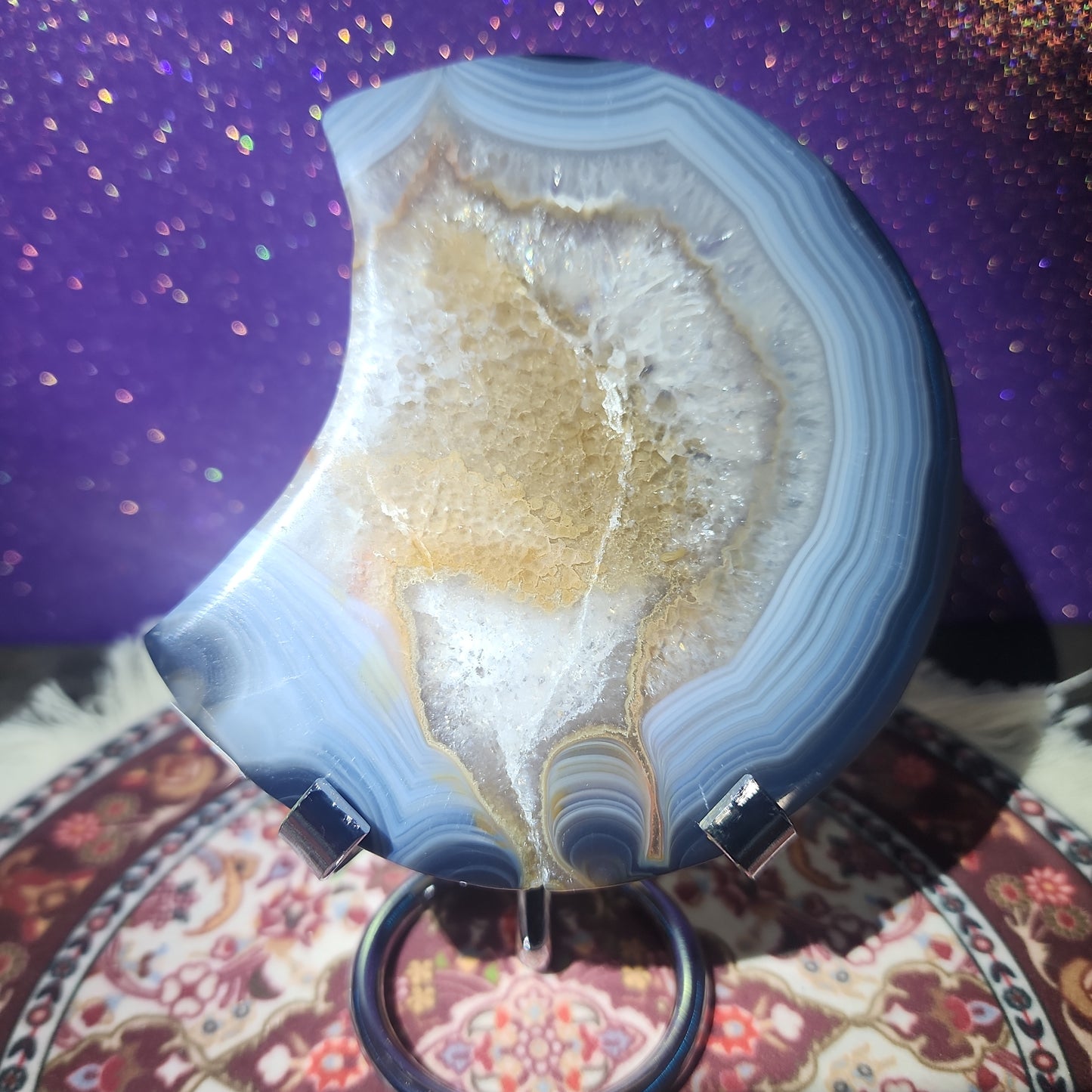 Druzy Agate Moon