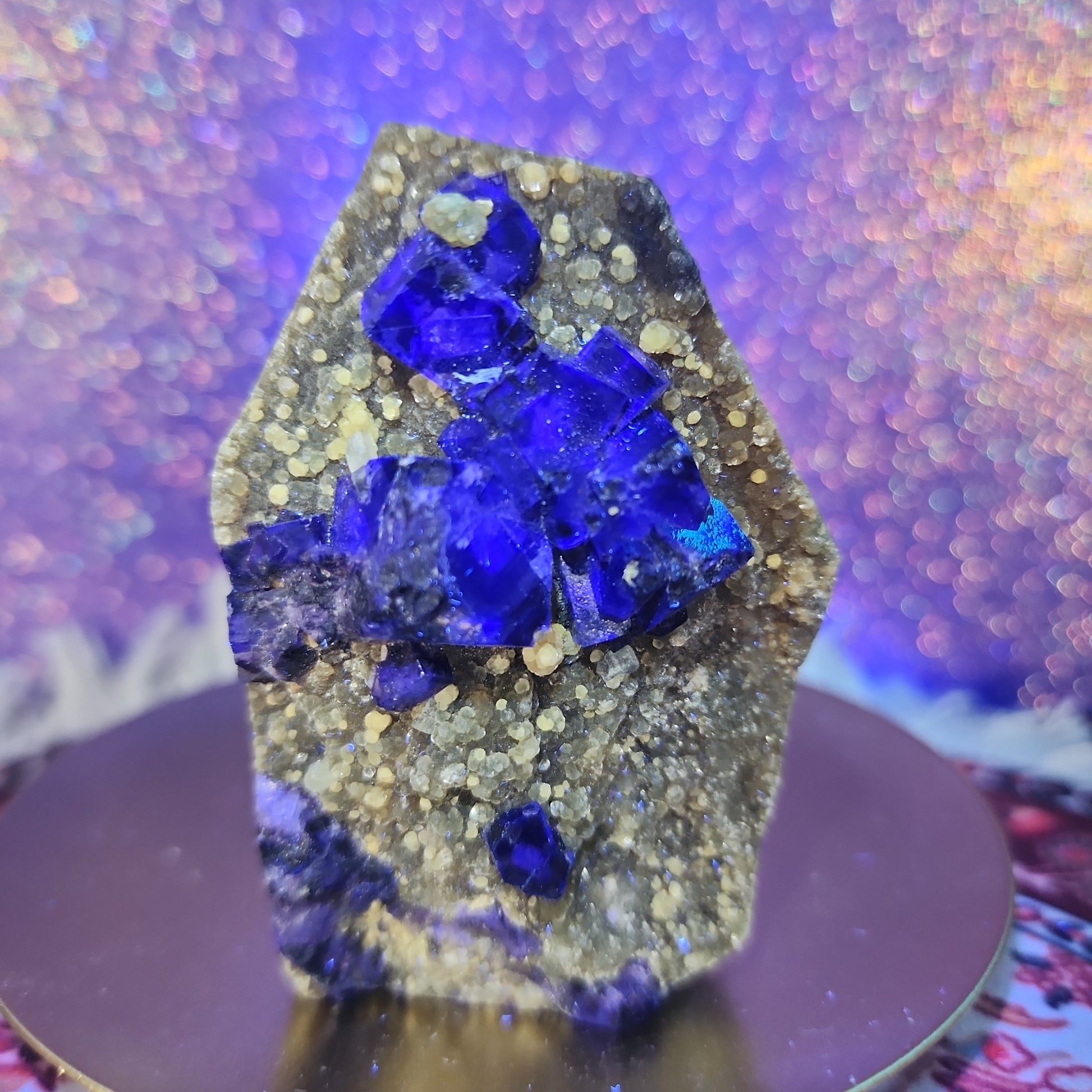 Fluroite Geode Tombstone Magicbox Crystals