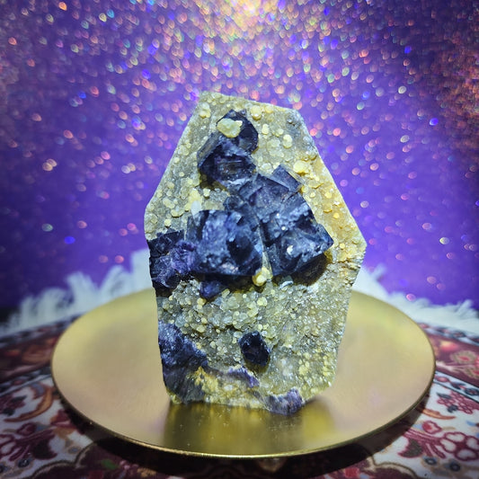 Fluroite Geode "Tombstone"