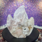 Flower Agate Pink Amethyst Fire Flame Carving