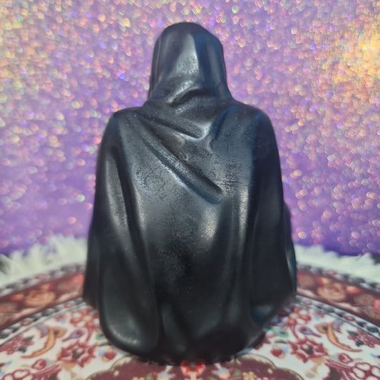 Black Obsidian Grim Reaper Carving