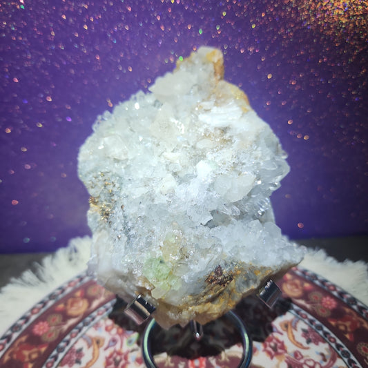 Pyrite Quartz Calcite Cluster with Fluorite