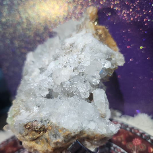 Pyrite Quartz Calcite Cluster with Fluorite