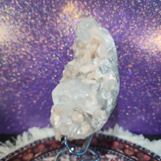 Calcite with Stillbite Cluster