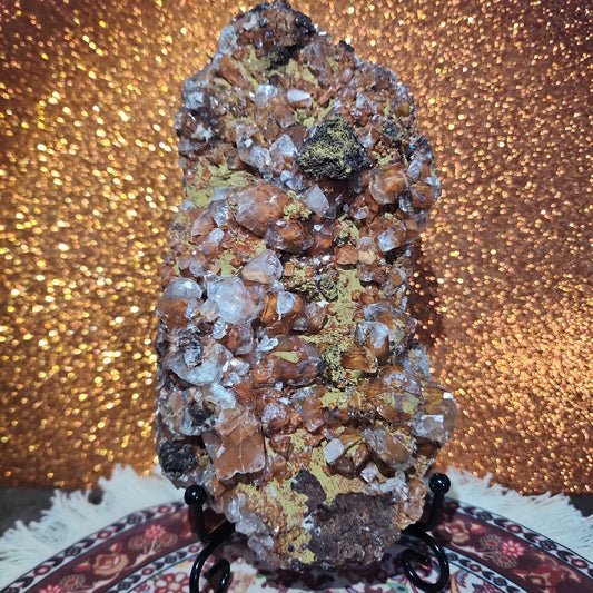 Red Diamond Pagoda Calcite Cluster