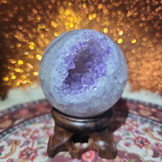 Amethyst Agate Sphere