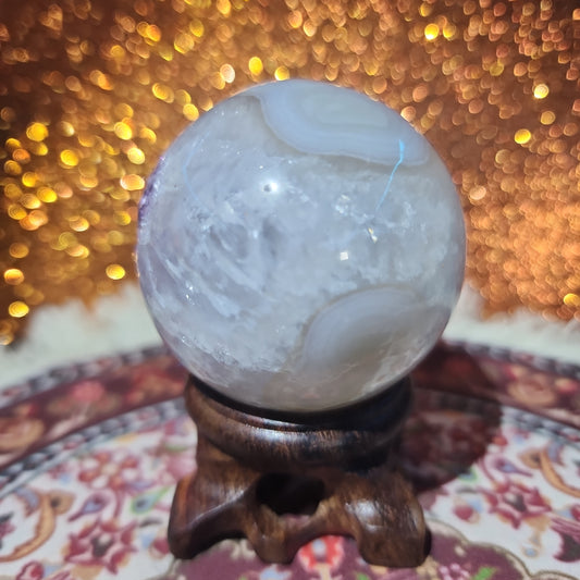 Amethyst Agate Sphere