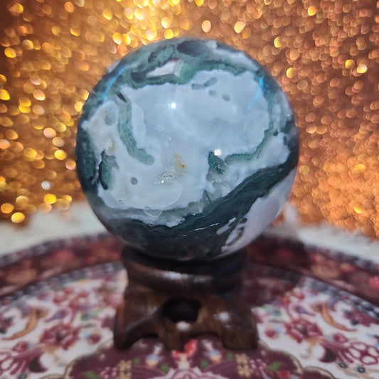 Moss Agate Sphere