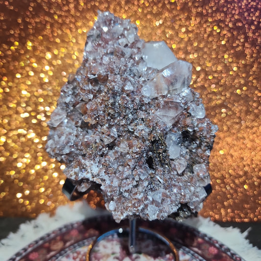 Red Diamond Pagoda Calcite Cluster