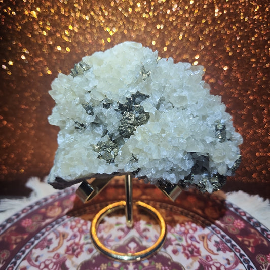 Pyrite Calcite Cluster Geode