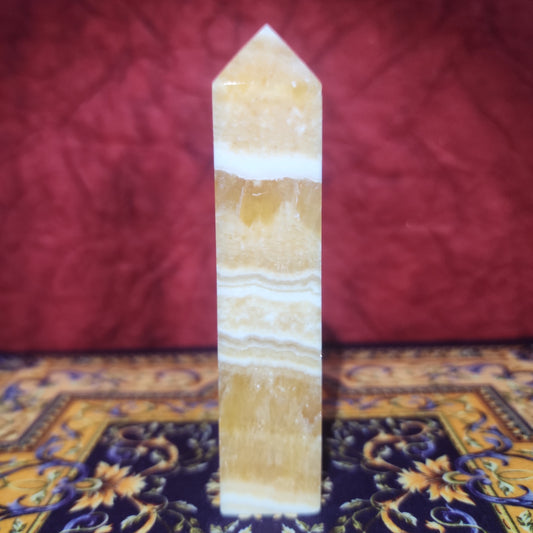 Honey Calcite Tower