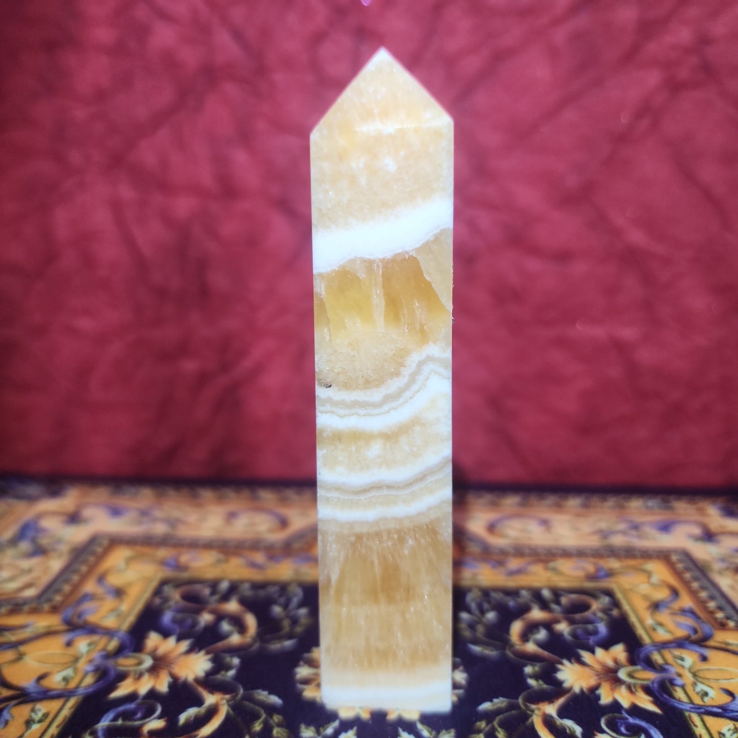 Honey Calcite Tower