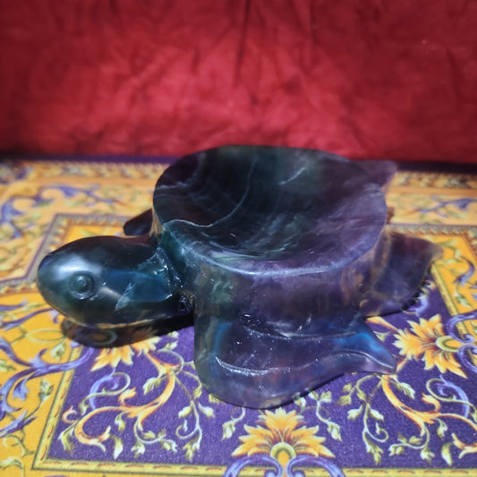 Fluorite Turtle Sphere Holder