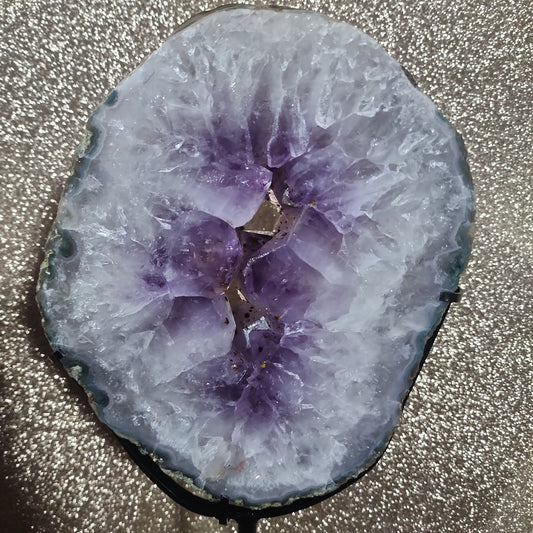 6.9lbs Amethyst Agate Slab