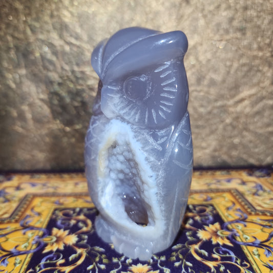 Druzy Agate Owl