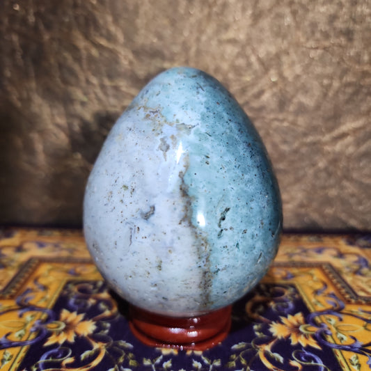 Ocean Jasper Egg w/ Stand