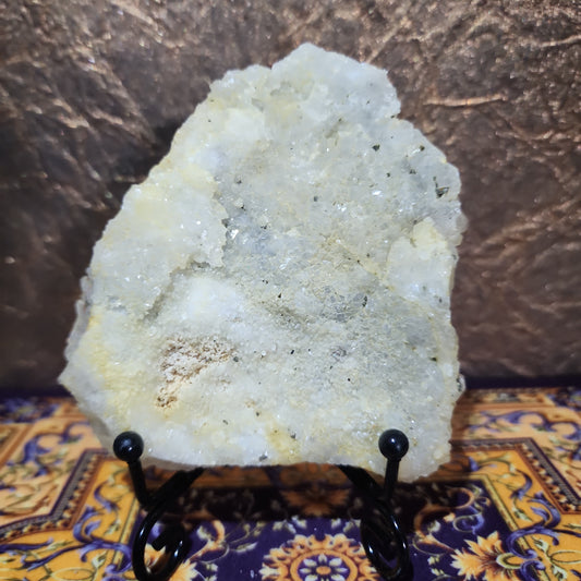 Pyrite Calcite Cluster with Stand