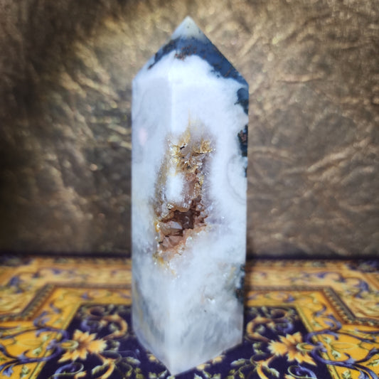 Moss and Flower Agate Tower