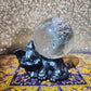 Garden Quartz Sphere with Cat Holder