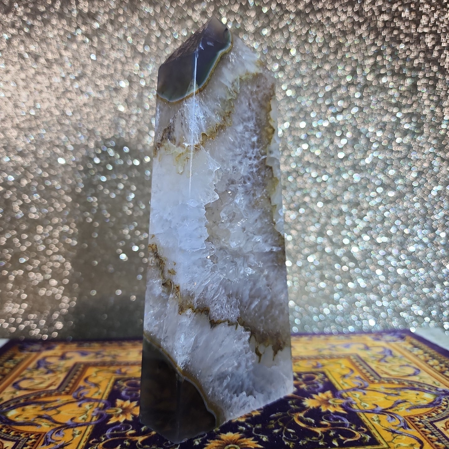 Druzy Agate Tower