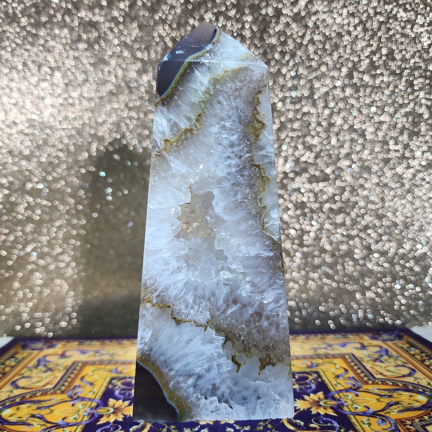 Druzy Agate Tower