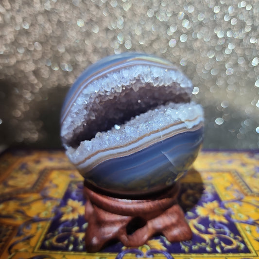 Amethyst Agate Sphere