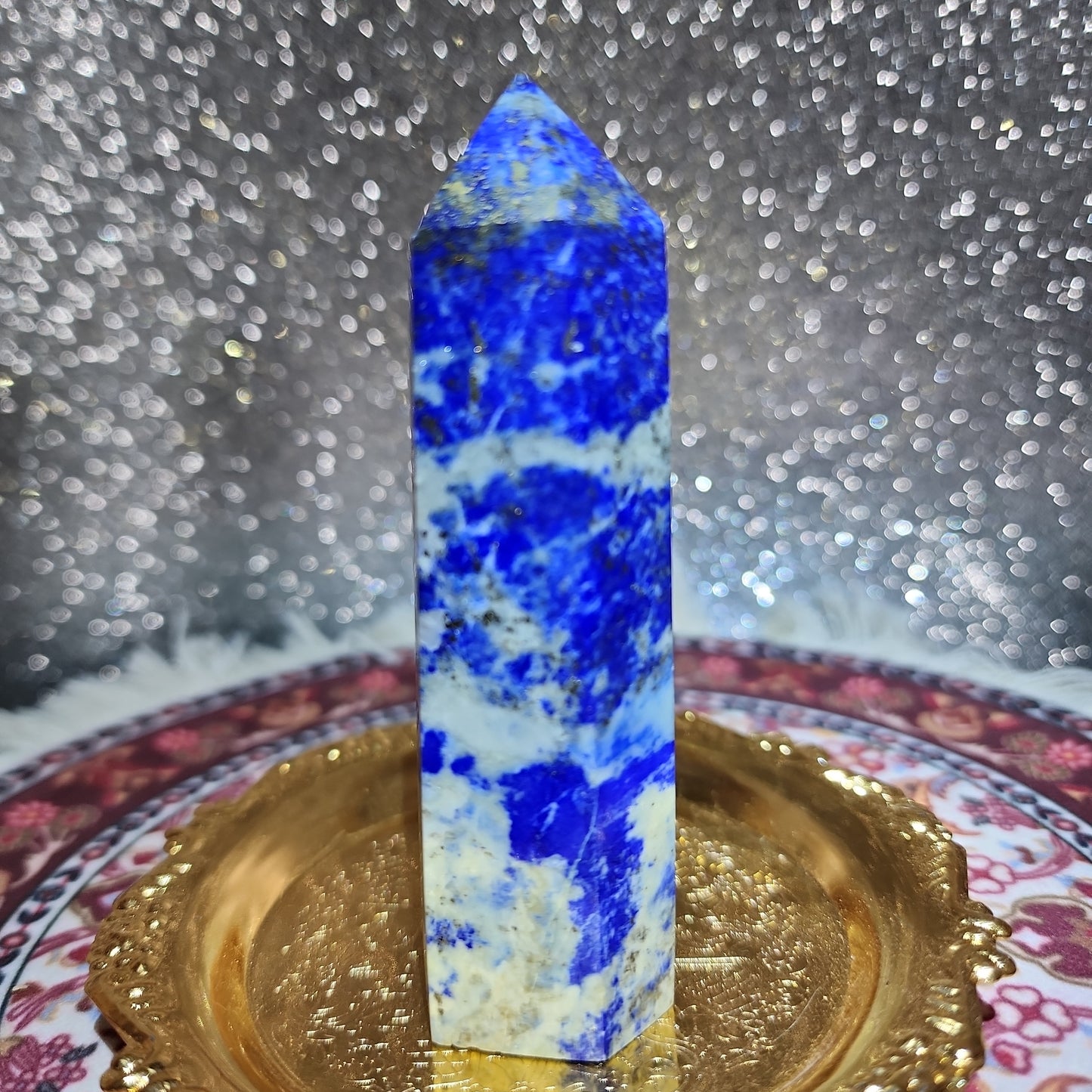 Lapis Lazuli w/ Pyrite Tower