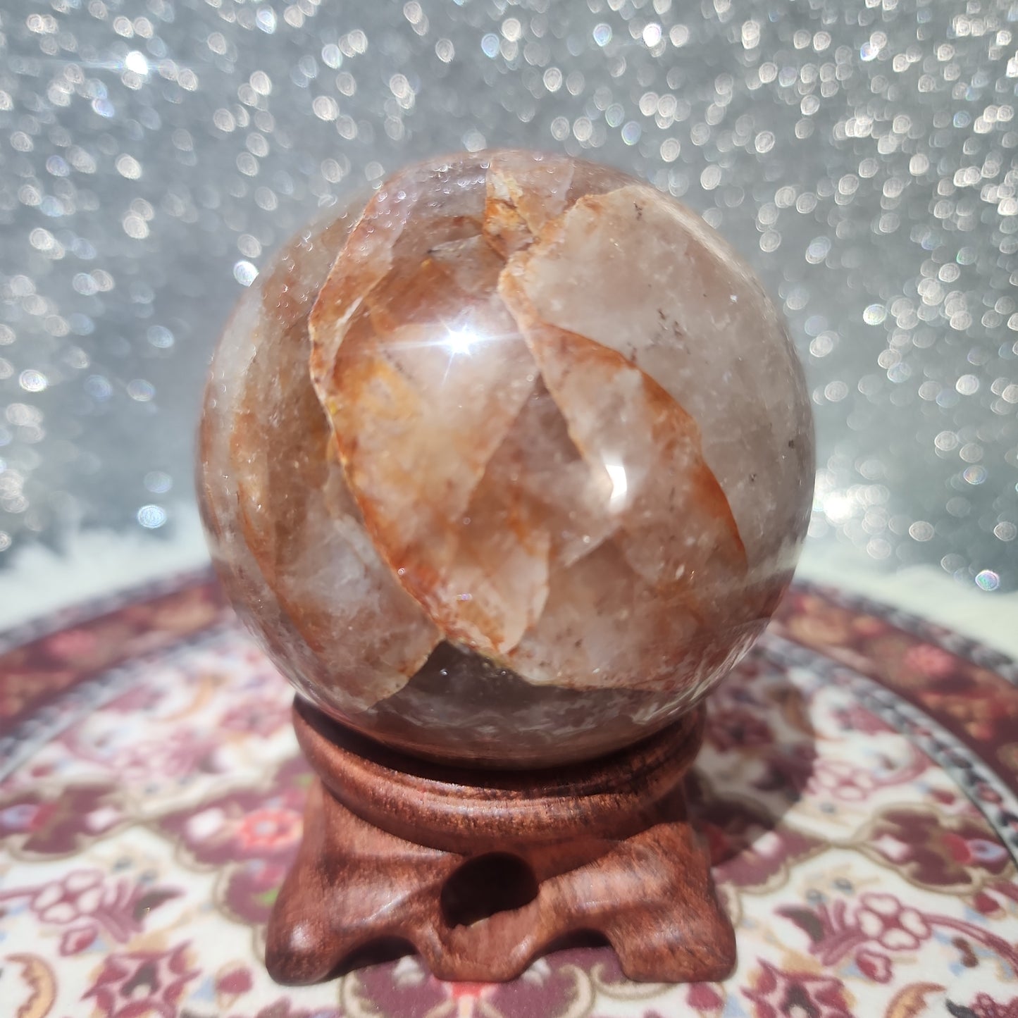 Fire Quartz Sphere