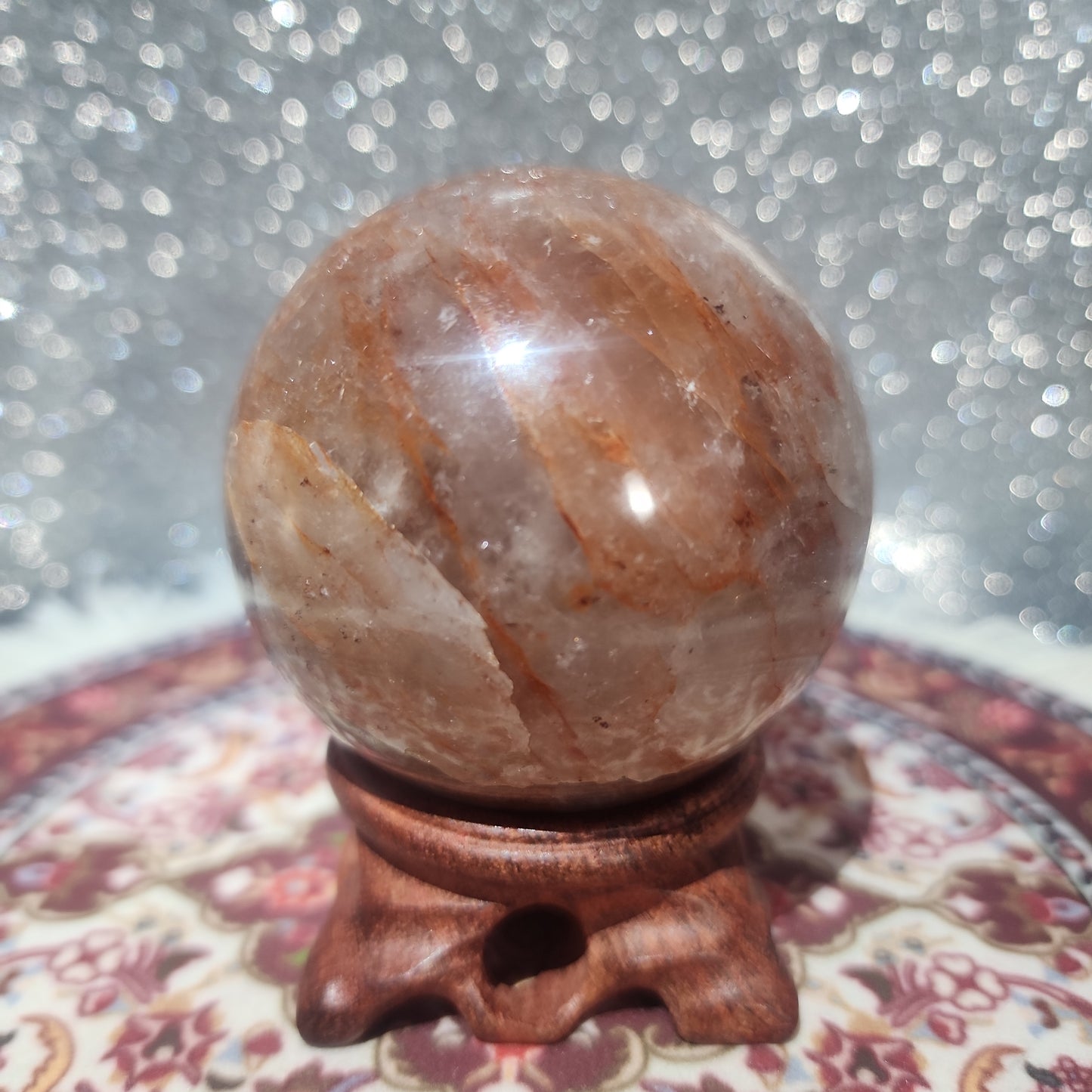 Fire Quartz Sphere